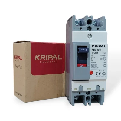 Kripal ABE-102 MCCB 125A – 2 Pole Molded Case Circuit Breaker, 690V