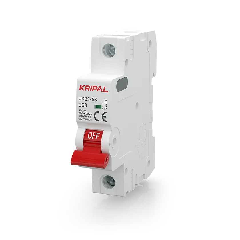 Kripal UKB5-63 1-Pole AC Miniature Circuit Breaker (MCB)