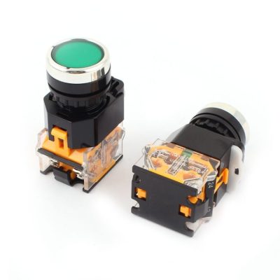 22mm Green Push Button (LA38/203) Pack of 5pcs