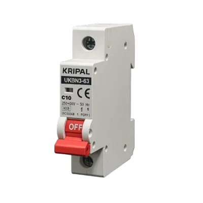 Kripal UKBN3-63 1,2,3,4-Pole 63A AC Miniature Circuit Breaker (MCB)