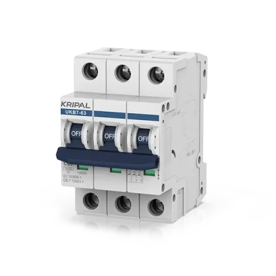 KRIPAL UKB7-63 3P AC Miniature Circuit Breaker (MCB)