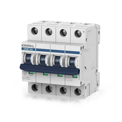 KRIPAL UKB7-63 4P AC Miniature Circuit Breaker (MCB)